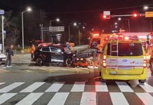 부산서 음주 운전 사고 20대 운전자 입건…면허 정지 수준